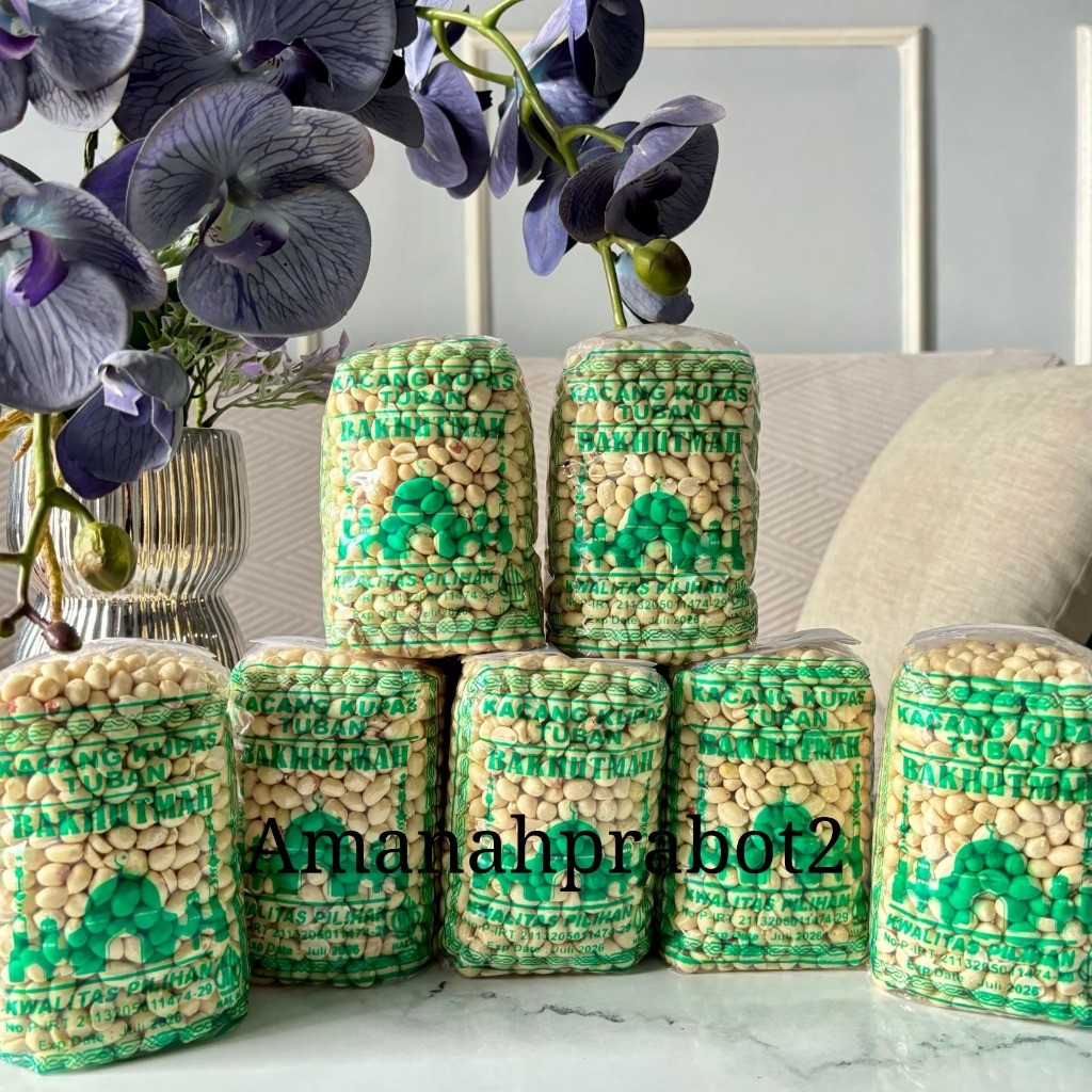 

PAKET HEMAT 3 pack 350gram Kacang Kupas Tuban Kacang Bakhutimah 350gram Kacang Garing Kupas Tuban