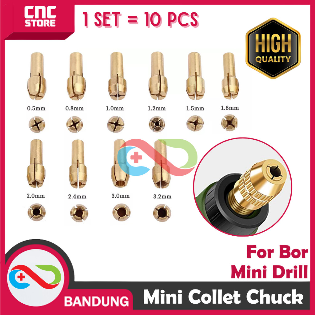 KEPALA BOR MINI CHUCK COLLET MINI DRILL SET