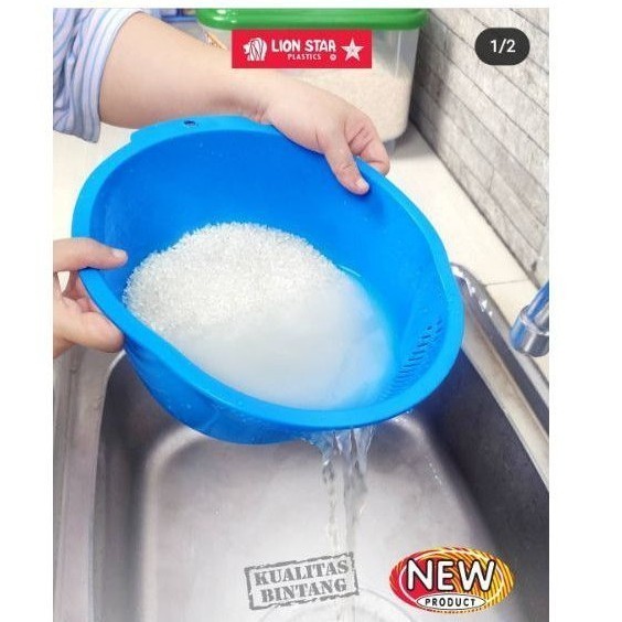 Baskom cuci beras Kome BA60 Lion star - (BISA COD)