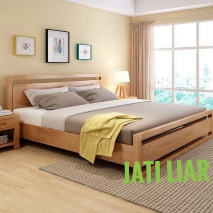 GFJ dipan kayu jati ukuran 160x200 - 200x200