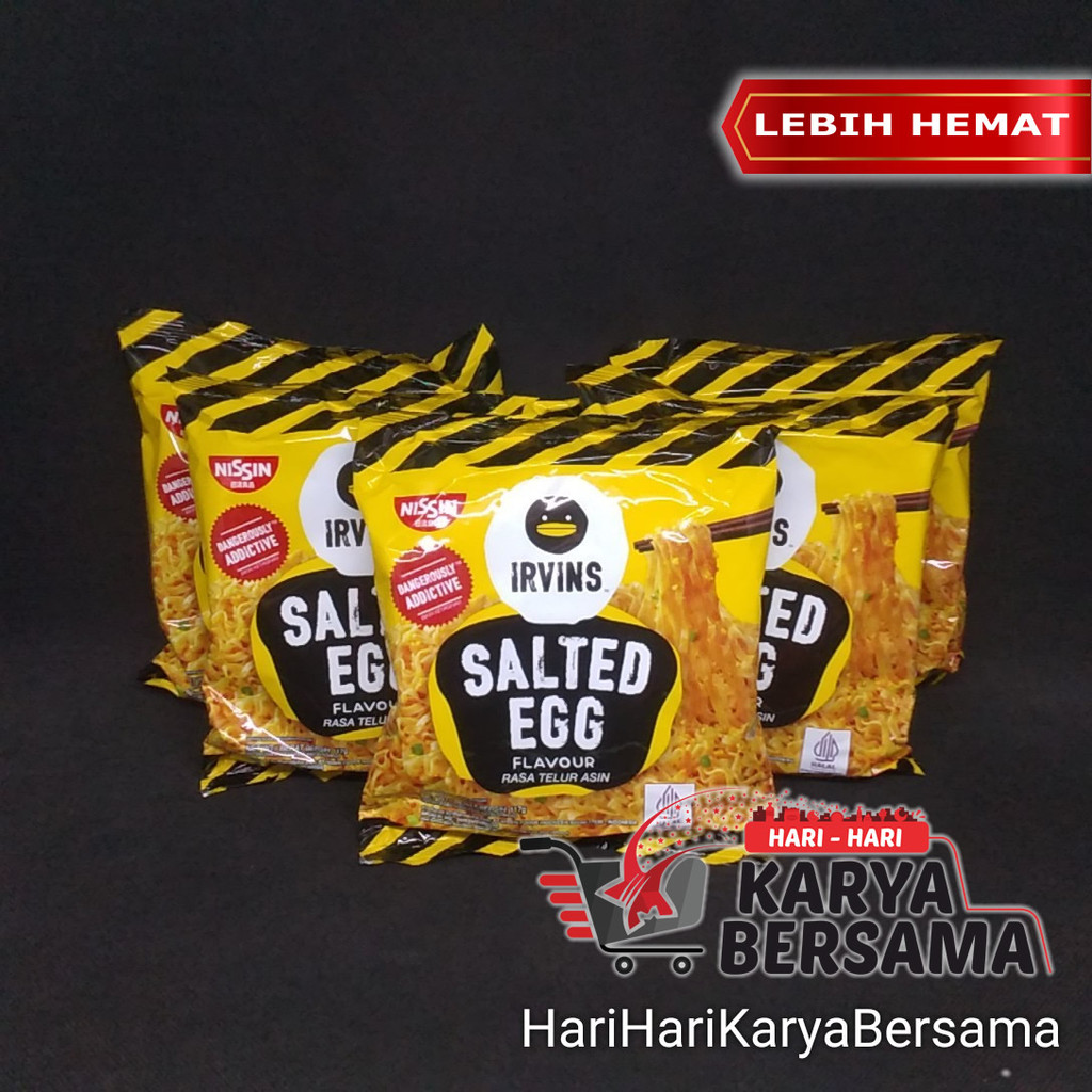 

MIE INSTAN GORENG NISSIN IRVINS SALTED EGG FLAVOUR PACK ISI 5'S X 117GR