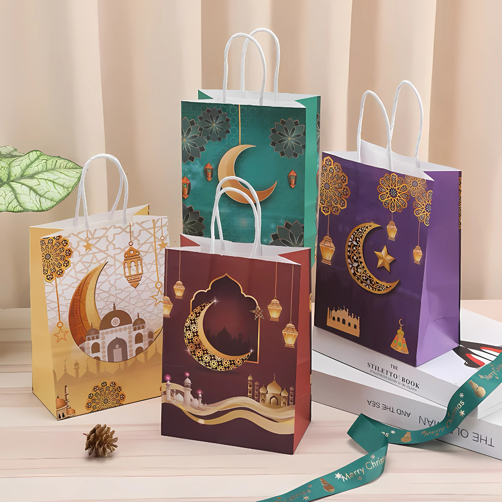 

Paper Bag Idul Fitri 2025 Tas Hampers Lebaran Goodie Bag Parcel Tote Bag Bingkisan Toples Kue Kering