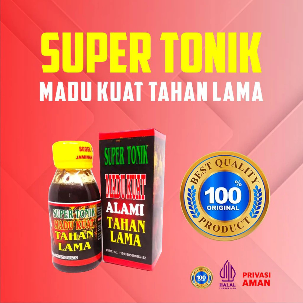 

Madu Tonik Herbal Alami Tahan Lama super BPOM isi 60ml
