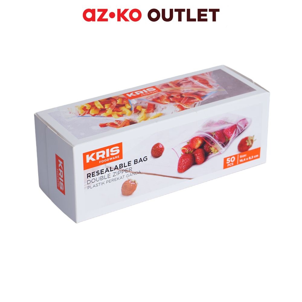 

Kris Set 50 Pcs Plastik Makanan Snack Double Zipper