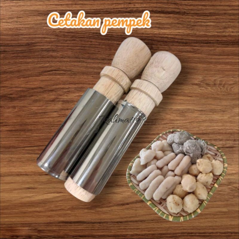 1set loyang buat cetak pempek,arem arem stainless - cetakan buras / alat cetak lontong