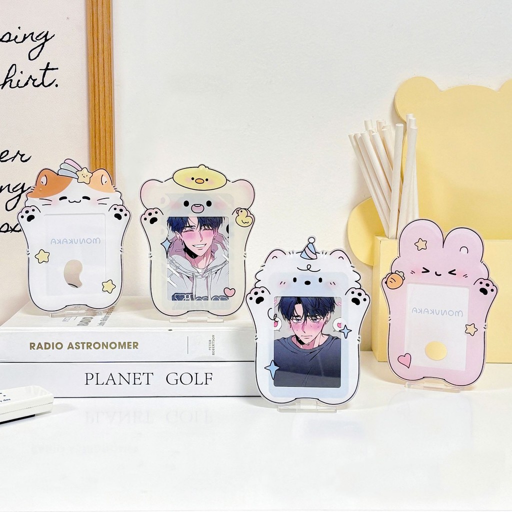 

YOU-CAHOL ACRYLIC + STANDEE 2 IN 1 star light Photocard Holder 2 in 1 photocard frame standing kpop Transparent Clear Acrylic Id Card