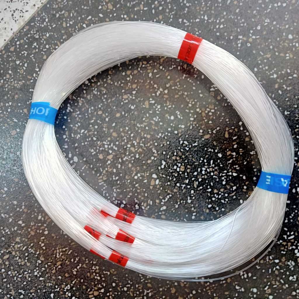 (1 Roll ) No.1500 Tali Senar Pancing Eceran / Senar Pancing Putih / Senar Nelayan