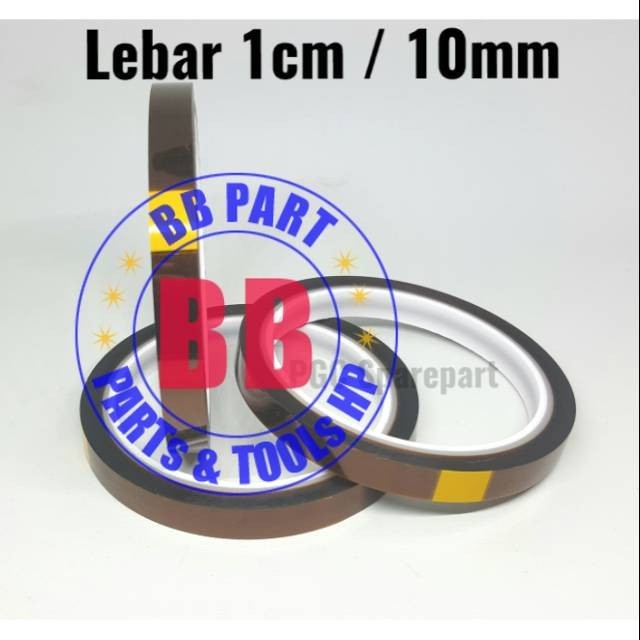 

Lakban Tape Kuning Anti Panas Lebar 1cm -Isolasi -Solatip Isolatip Solatif Isolatif 1 cm 10mm 10 mm - BBpart