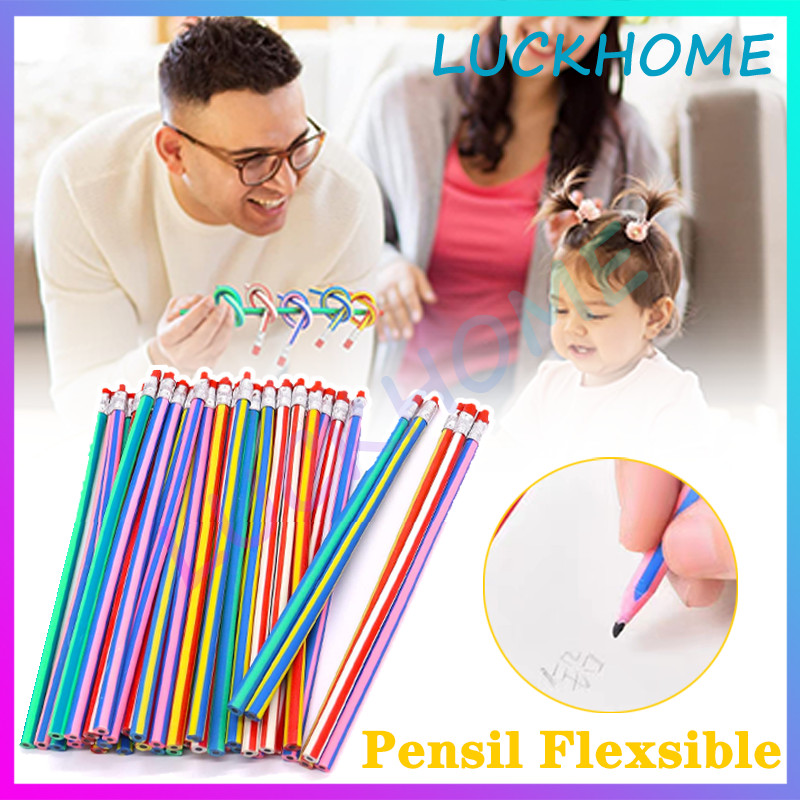 

Pensil Flexsible Lentur Pensil Sekolah Lentur Unik Lucu Alat Tulis Sekolah Anak