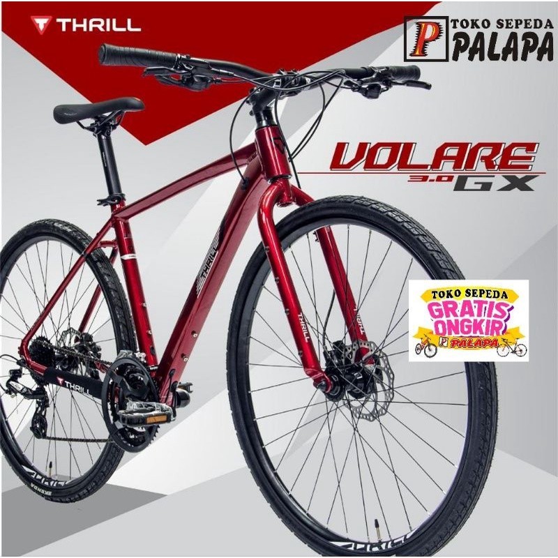 PROMO SPESIAL MTB 700C THRILL Volare GX 3.0 New 2023 Sepeda Gunung Hybrid 3