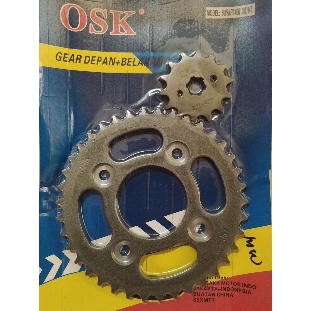 Gir Depan Belakang Supra Fit New 38T-14T
