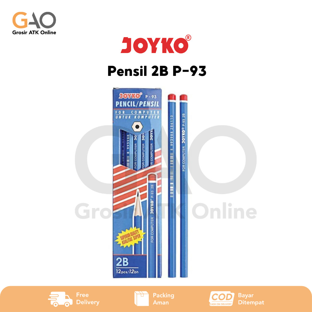 

Pensil Joyko 2B Warna Biru P-93 / (1 Pack Isi 12pcs)