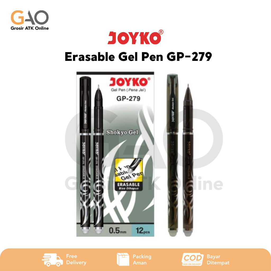

Erasable Gel Pen Joyko / Pulpen Bisa Dihapus Joyko GP-279