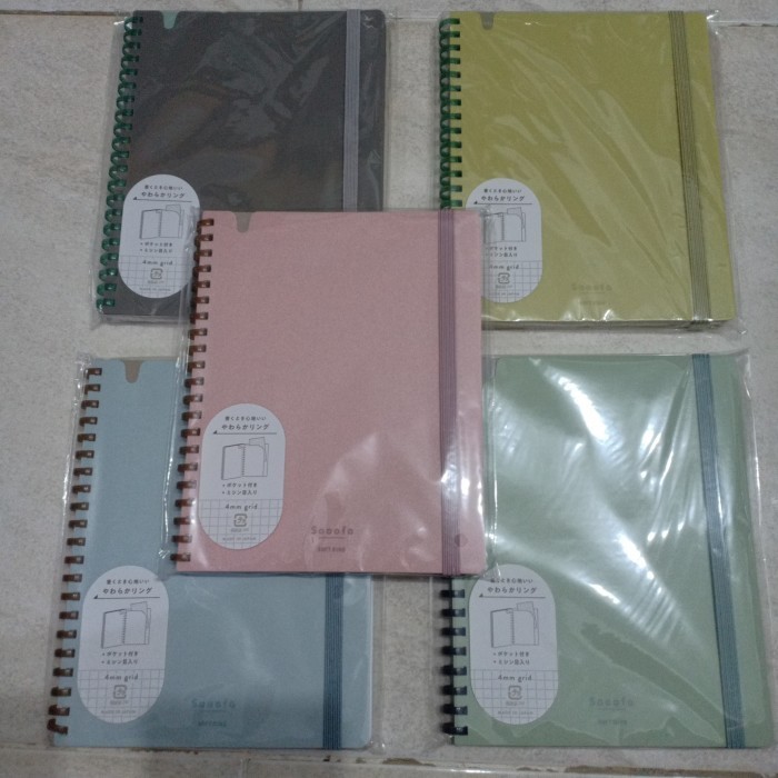 Kokuyo sooofa soft ring notebook - green