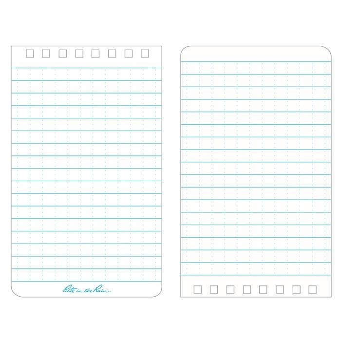 

Rite in the Rain 235 Top-Spiral 3x5" Notebook Buku Tahan Air - Blue