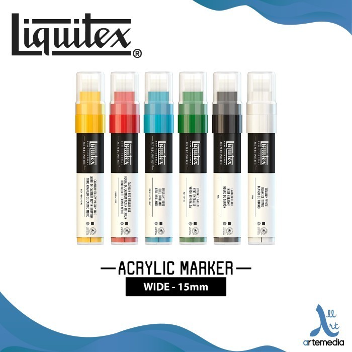 

Cat Akrilik Liquitex Marker Wide 15mm Acrylic Color Paint - 02/03 - YELLOW MED AZO