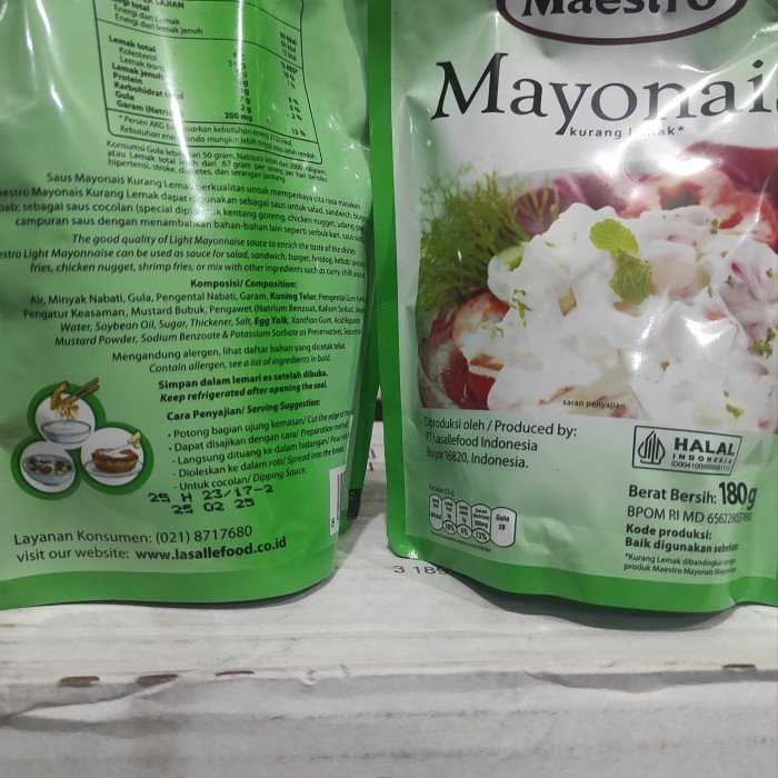 

Mayonais Maestro 180gr