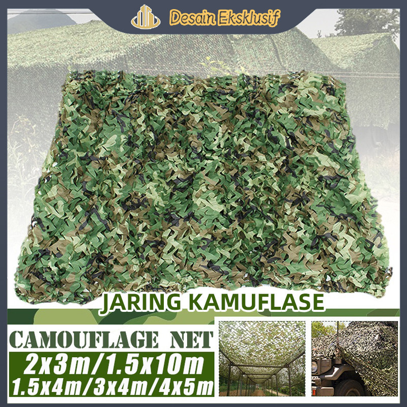 4x6M/2x3M Tenda Jaring Kamuflase Penutup /  Camping Militer Camouflage Net / Jaring Kamuflase Berbur