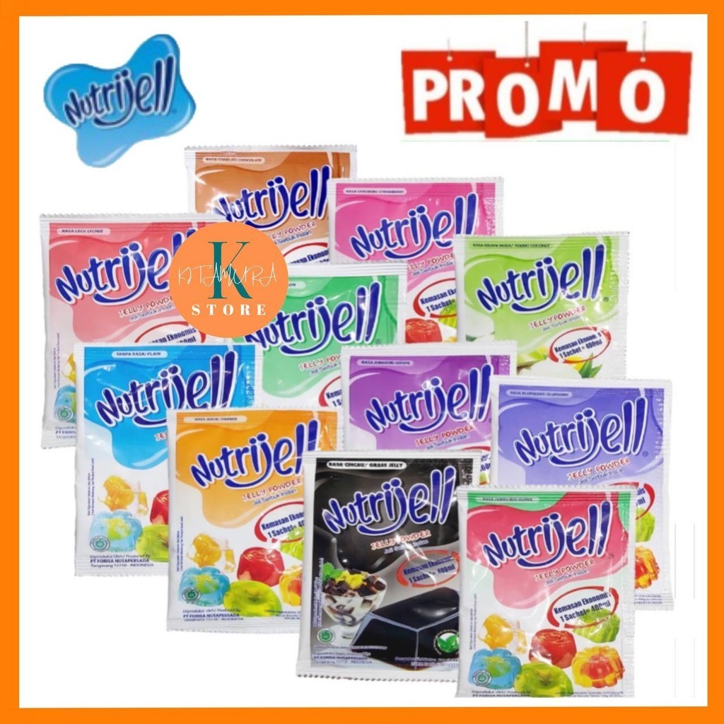 

Termurah NUTRIJELL Jelly Powder PER SACHET 10gr Nutrijel serbuk instan berbagai varian rasa