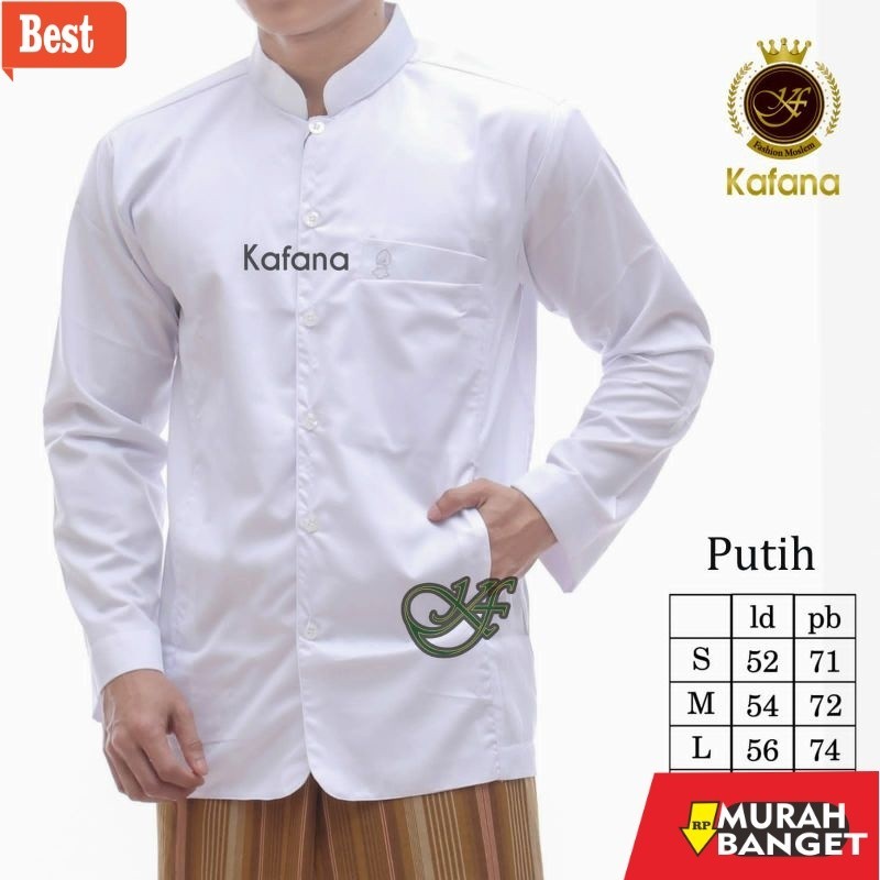 Baju muslim lengan panjang- Jas Koko Pria  Koko Semi Jas Koko Terompah Dewasa