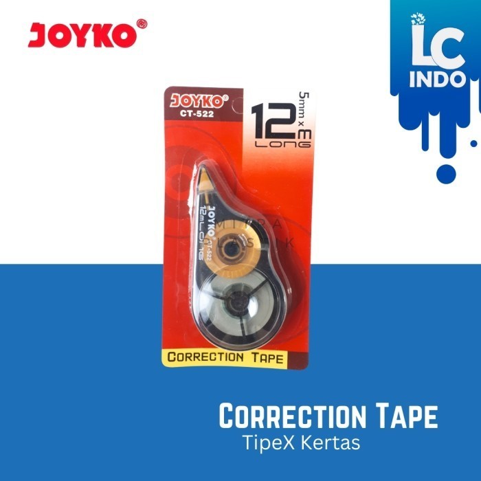 

Correction tape / tipex kertas joyko Long 5 X 12 M