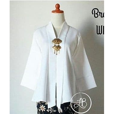 

[AIK12] BEST QUALITY Atasan Kebaya Modern Floy Kutubaru White Dan Lainnya