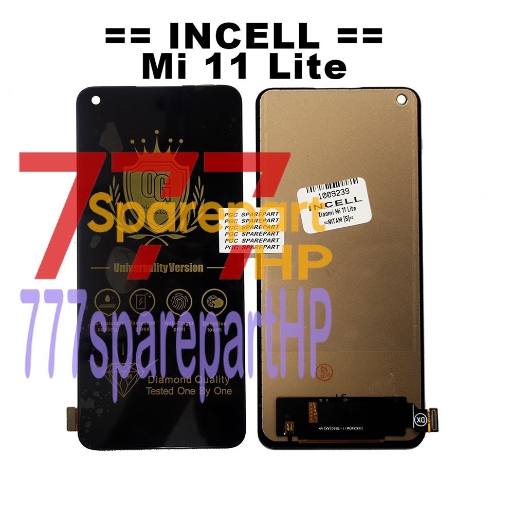 INCELL - LCD Touchscreen Fullset Xiaomi Mi 11 Lite / Mi11 Lite / Mi 11lite / Mi11lite - 777sparepartHP