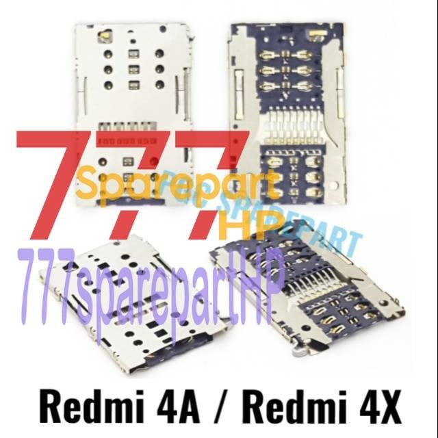 Original New Connector Konektor Sim Card Xiaomi Redmi 4A - 4X - Rumah Seng Tempat Simcard Simlock - 