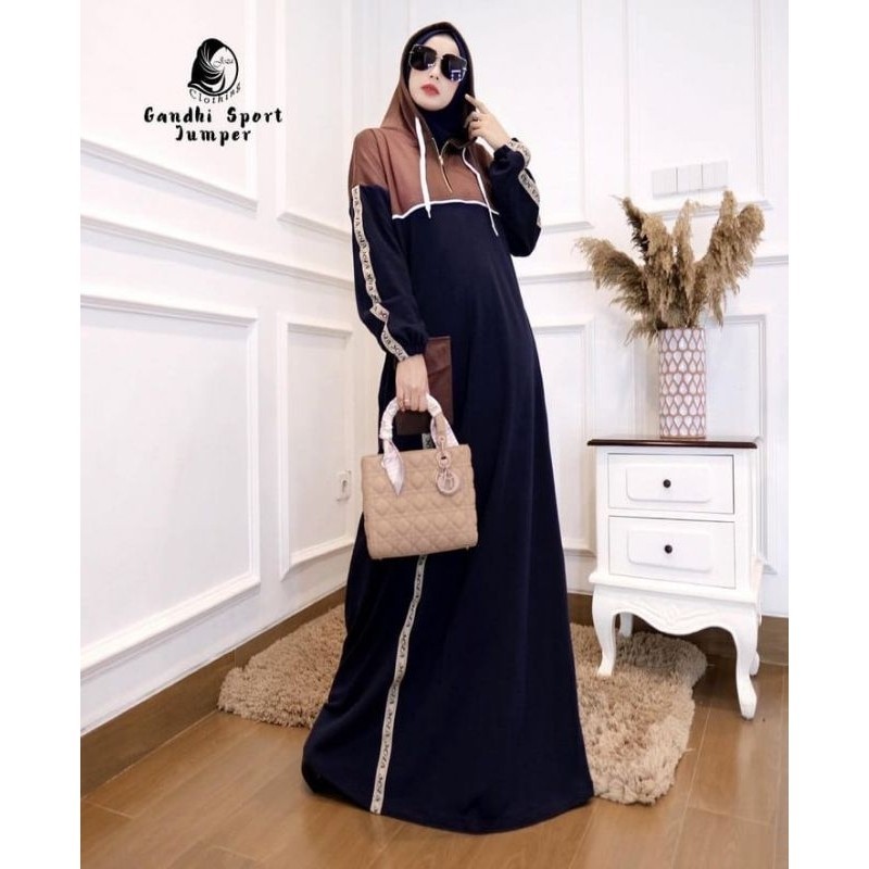 GANDHI JUMPER SPORT DRESS DAILY GAMIS SYARI BY JOZA CLOTHING