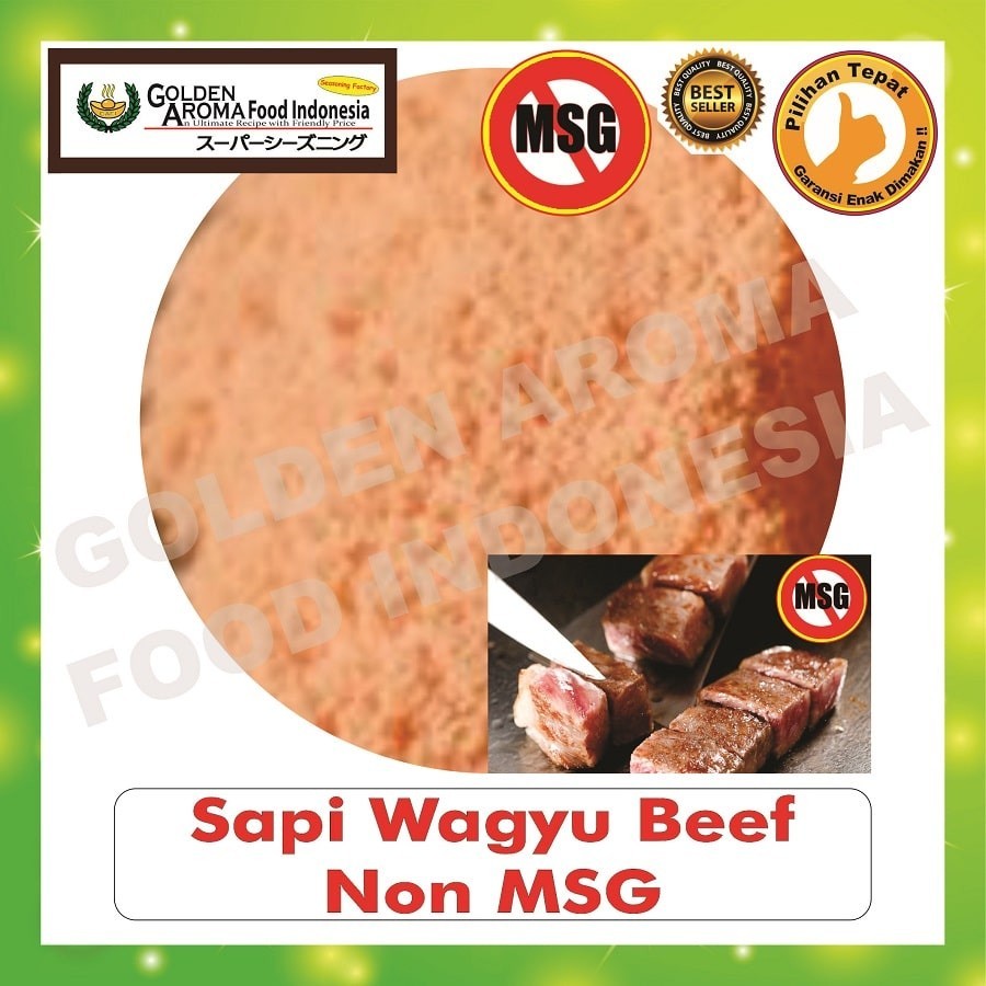 

Bubuk Tabur Rasa Sapi Wagyu Beef Non MSG 1kg Bumbu Masak Serbaguna Enak Murah Halal Seasoning Powder