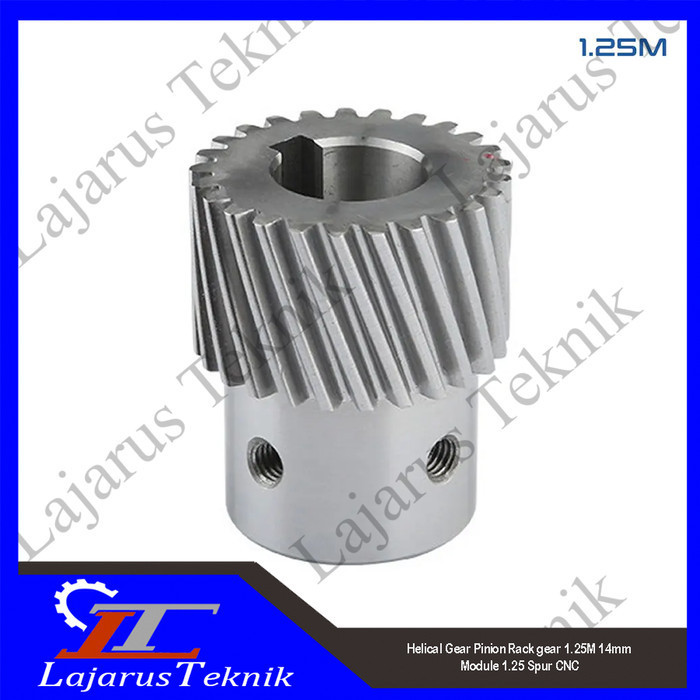 Helical Gear Pinion Rack gear 30T 1.25M 14mm Module 1.25 Spur CNC