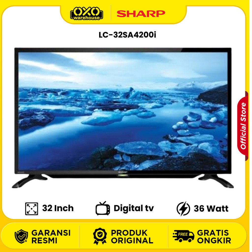 SHARP Digital TV LED  32 Inch HD 32SA4200  garansi resmi Original