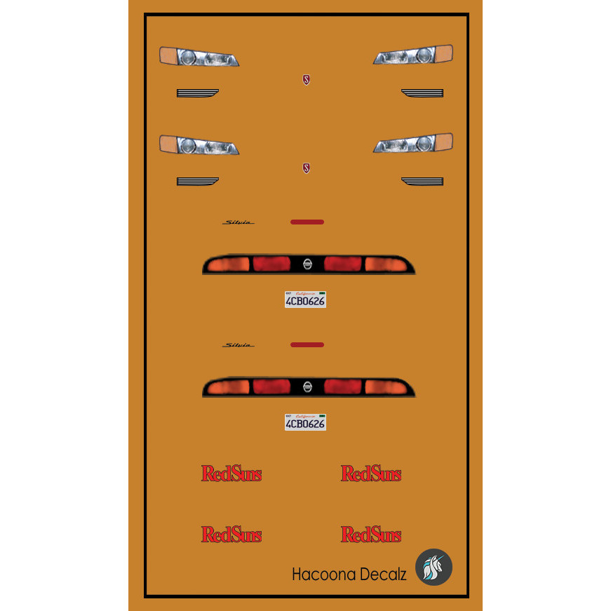 Kenta Nissan Silvia S14 Water Slide Decal Initial D