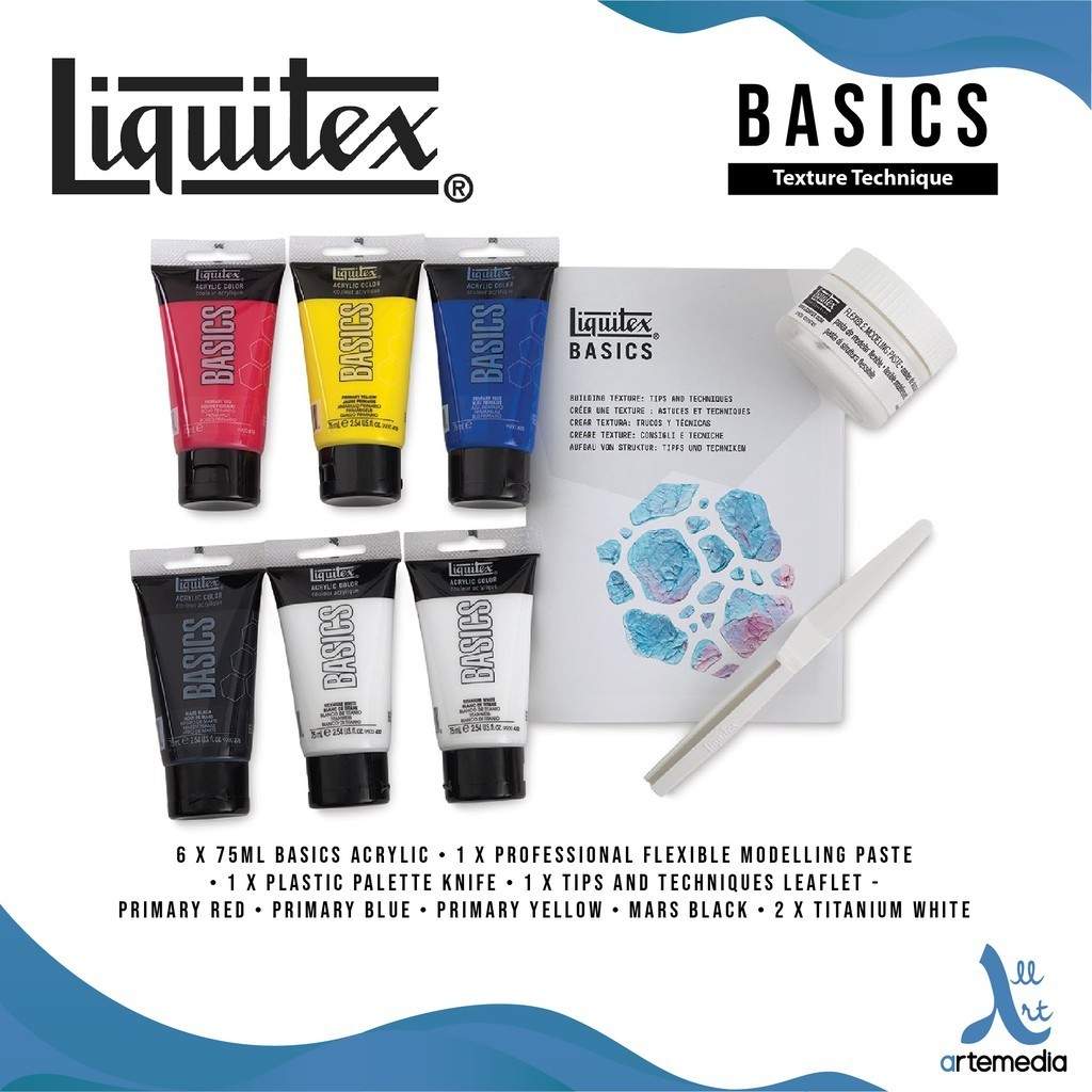 

Liquitex Basics Texture Technique Acrylic Color Set Cat Akrilik