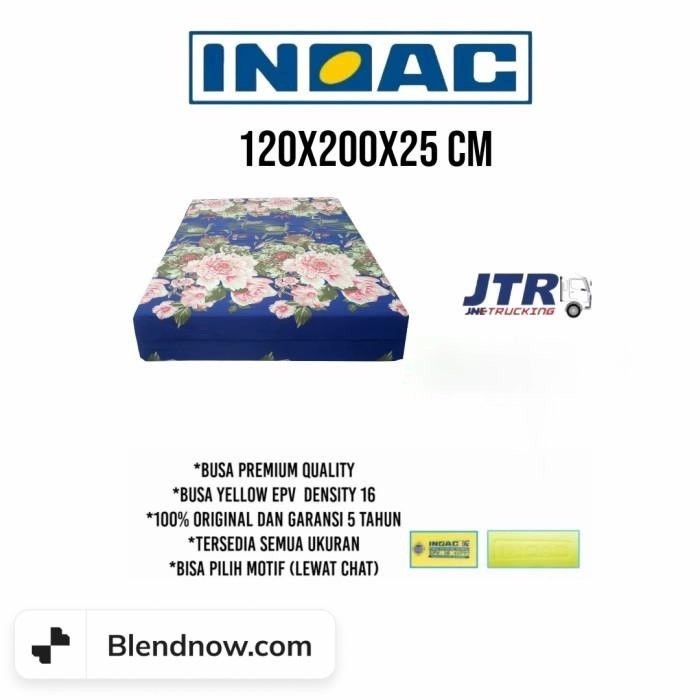 kasur busa inoac original 120x200x25 cm garansi 5 tahun