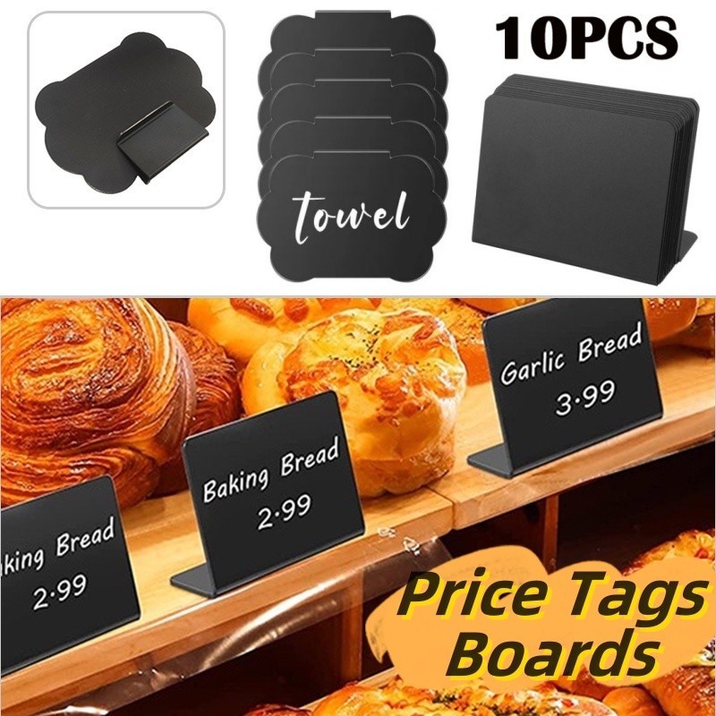 

20PCS Papan Kapur Menu Cafe / Label Produk / Price Card / Mini Chalkboard / Price Tag / Food Signs /Weddings