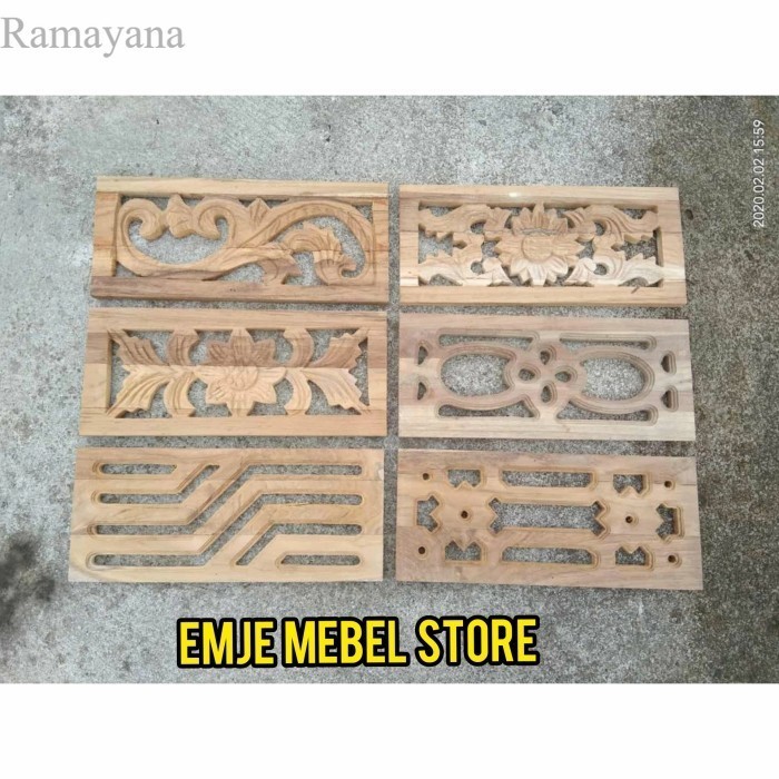 

ukiran tempel jati ornamen ukir kayu isian loster sw murah