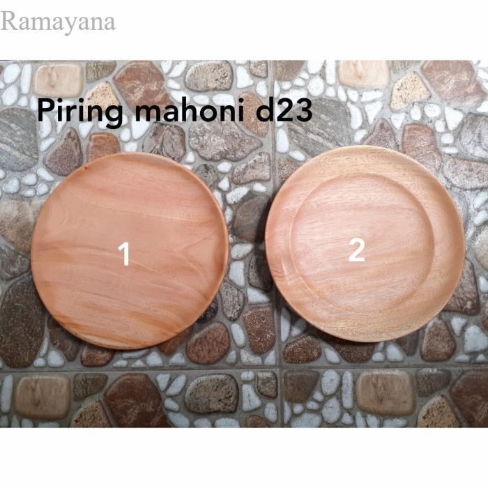 

Piring Kayu Mahoni Diamater 23cm/ Piring Saji D23cm - 2.Prg D23 Ckung Murah