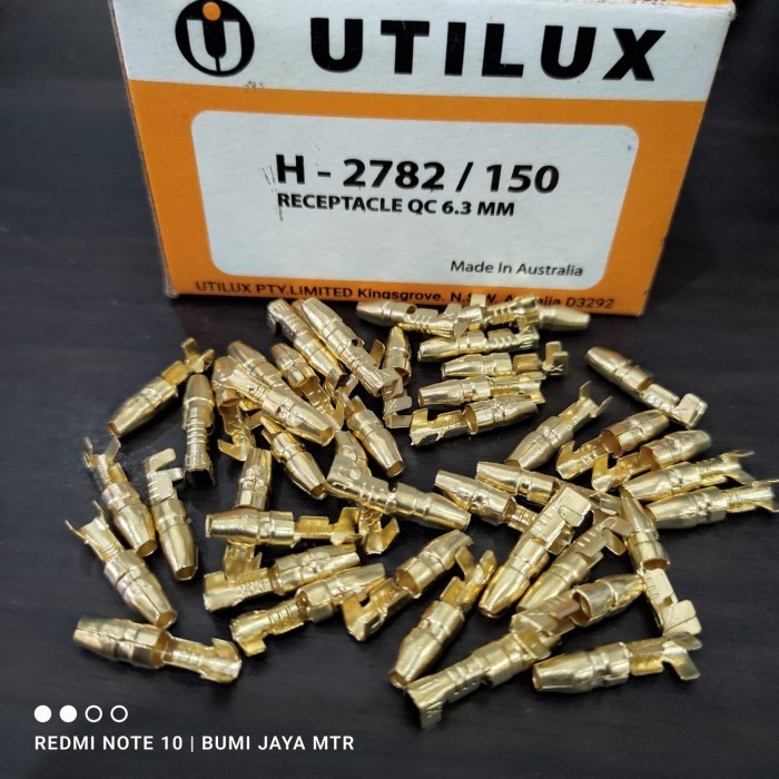 KONEKTOR COWOK MALE TERMINAL SKUN BULAT H-2782/150 UTILUX ORIGINAL