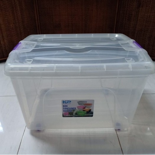 

Box container 50L plastik MURAH / kontainer BOX 50L bening 6pcs
