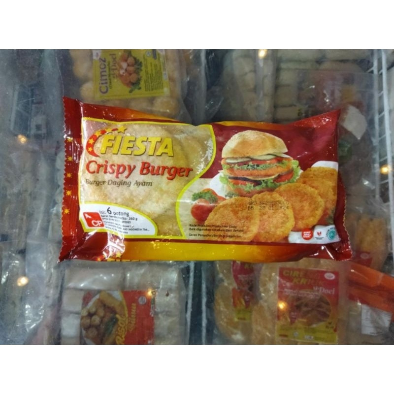 

FIESTA Crispy Burger Ayam 360g isi 6