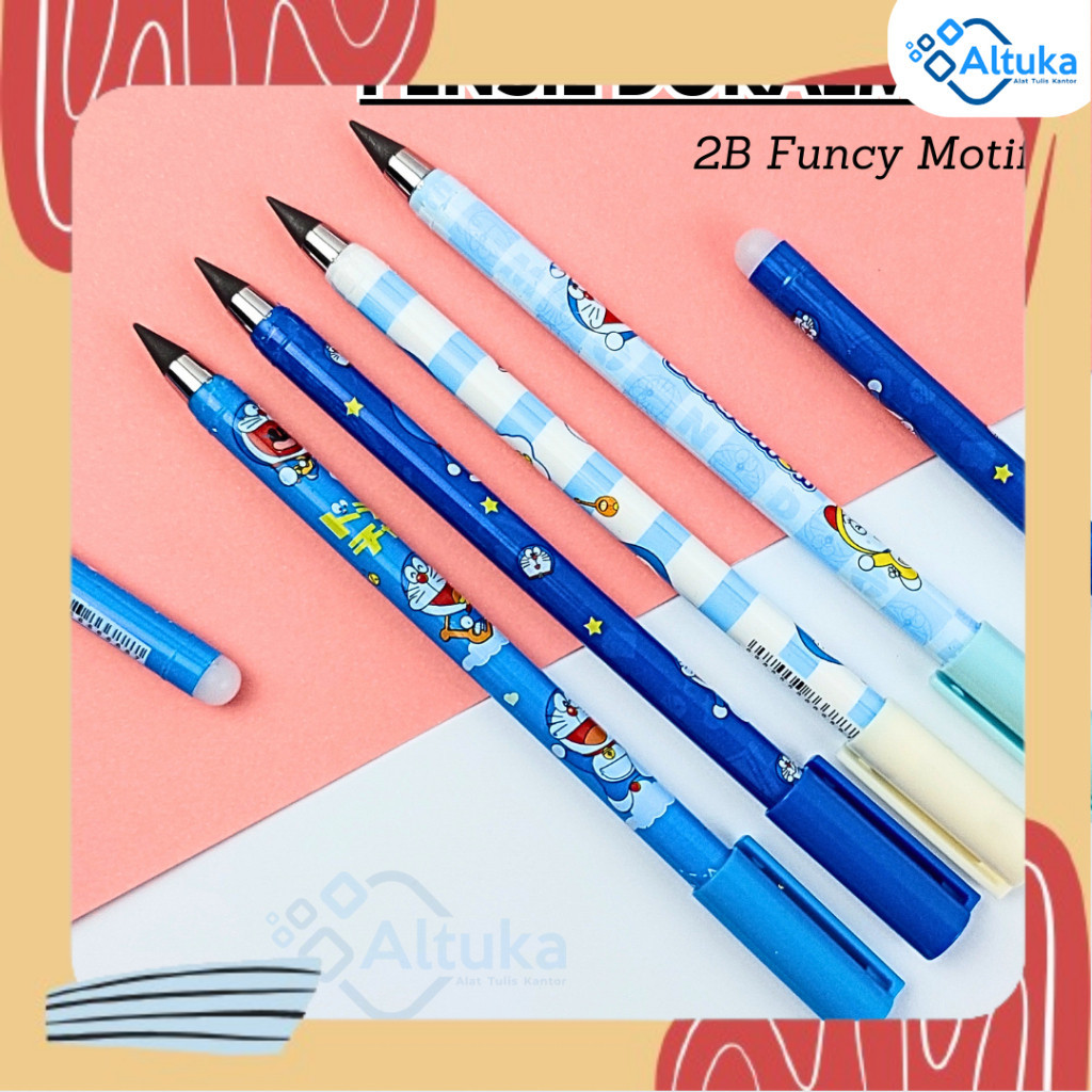 

(1 Pcs) 2B Pensil Funcy Motif Doraemon Murah