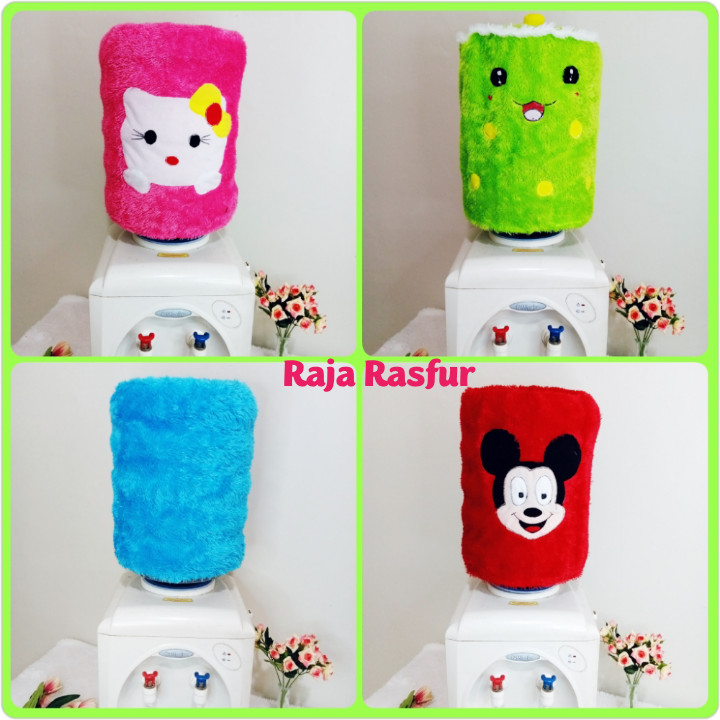 Sarung galon bulu karakter/sarung galon bulu boba/sarung galon bulu polos