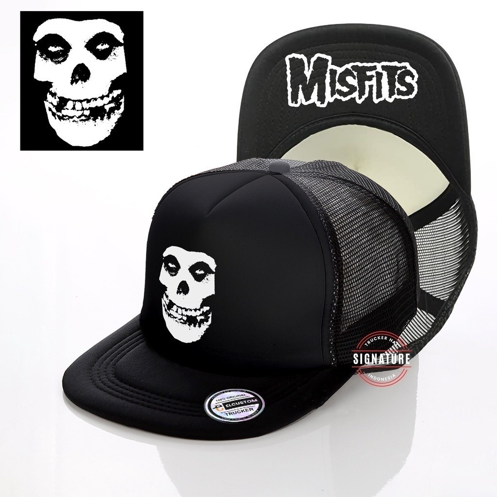Misfits | Topi Trucker | Snapback | Topi cowo | Topi Jaring | Topi Custom | Signature