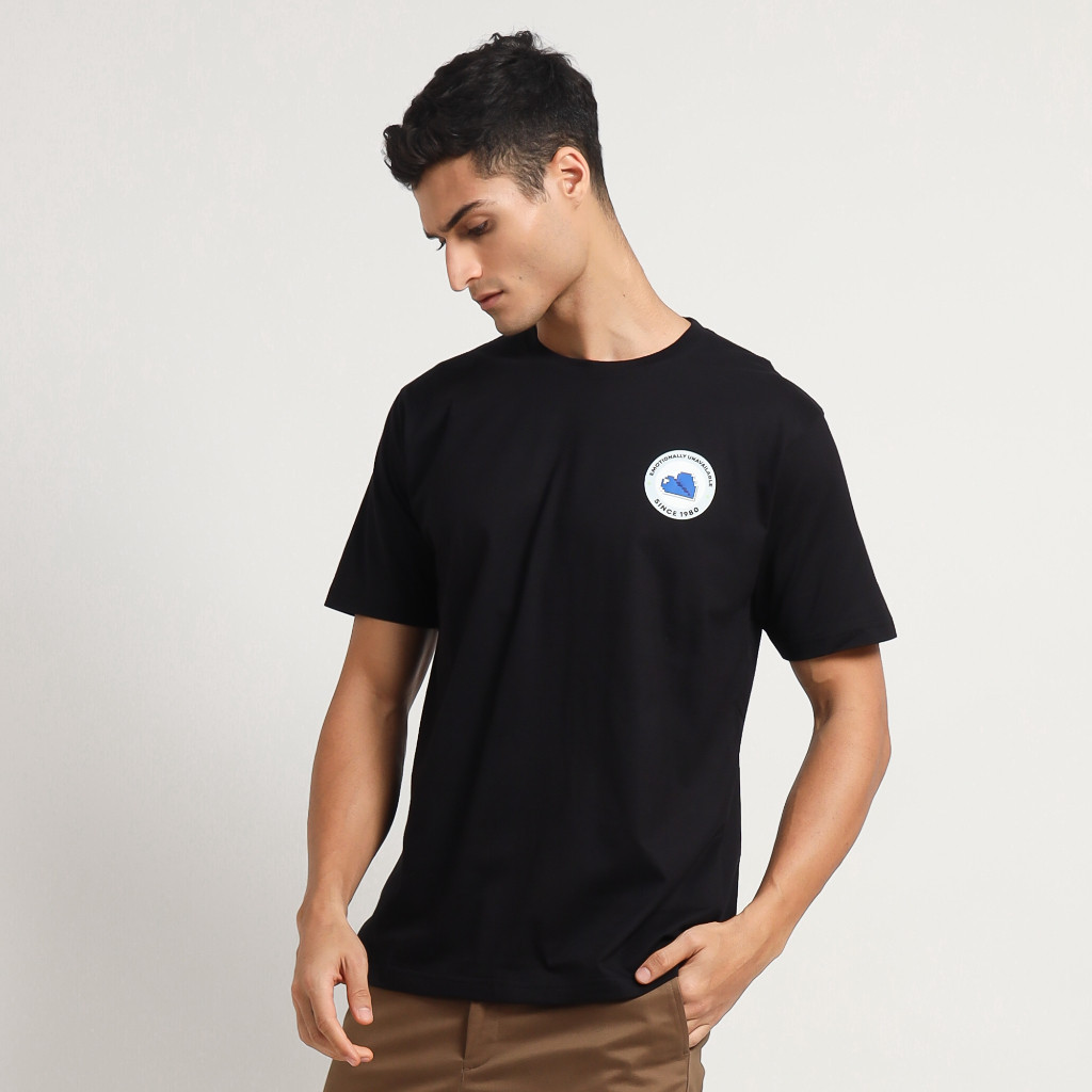 【COD】 WILL-K LONDON Emotionally Graphic Tee - Black fashion