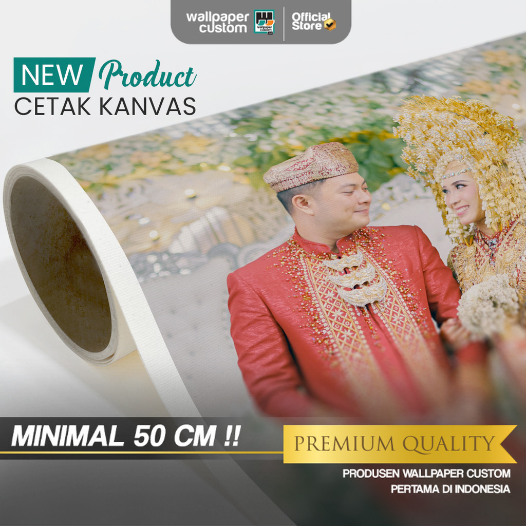 Cetak Foto Kanvas - Cetak Foto Kanvas Lembaran - Cetak Foto Custom - Wallpaper Custom Official