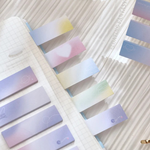 

Isi 100 Lembar Memo Pembatas Buku PASTEL EDITION Notes Bookmark Simple