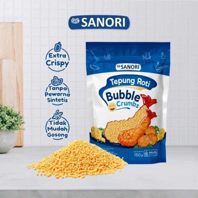 

(02) SBC Sanori - Tepung Roti Bubble Crumbs - Tanpa Pewarna Sintetis - 150gr
