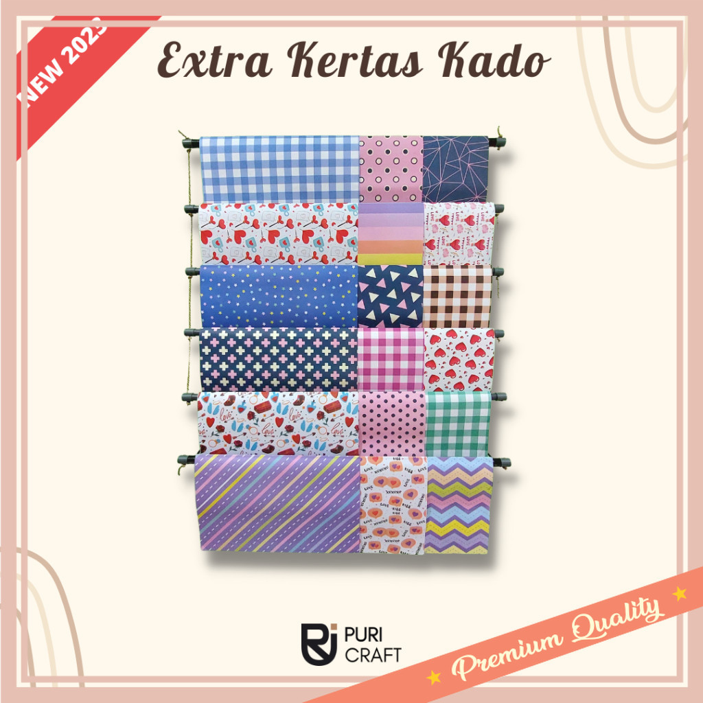 

Souvenir kado lebaran unik murah idul fitri hampers / Extra Kertas Kado