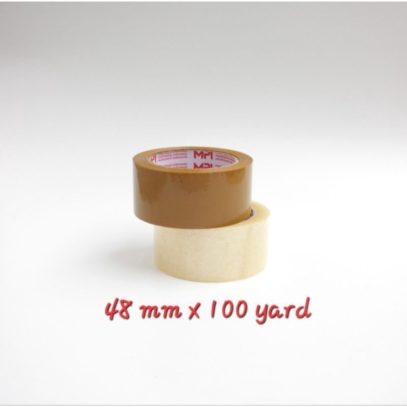 

[RP] Lakban Coklat - Isolasi Bening 48mm x 100 yard Kualitas Daimaru / Lakban 2 Inch 48 mm